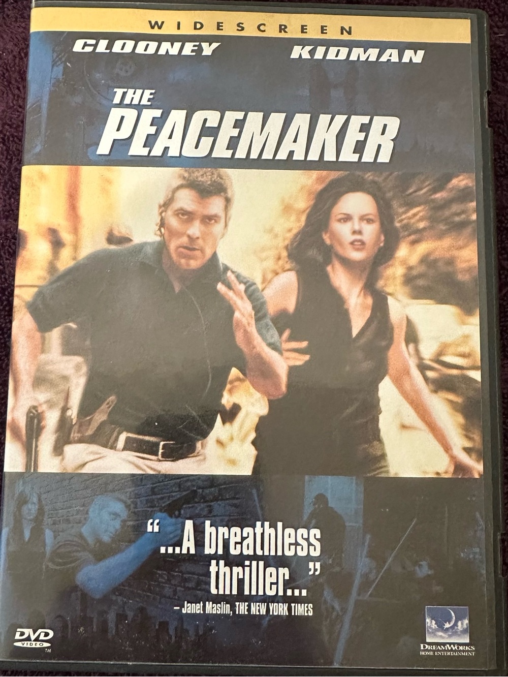 The Peacemaker George Clooney and Nichol Kidman DVD movie thriller action